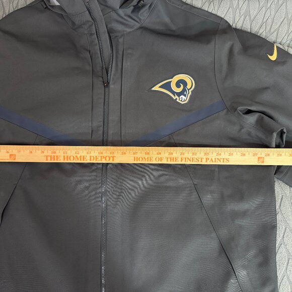 Nike NFL Los Angeles Rams Team Issue PE Storm-Fit Sideline Wind Rain Jacket 2XL - Picture 3 of 15